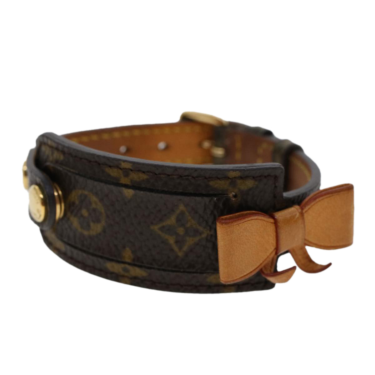 LOUIS VUITTON Monogram Porte a Dress Bracelet M92577 LV Auth 45726 - 0