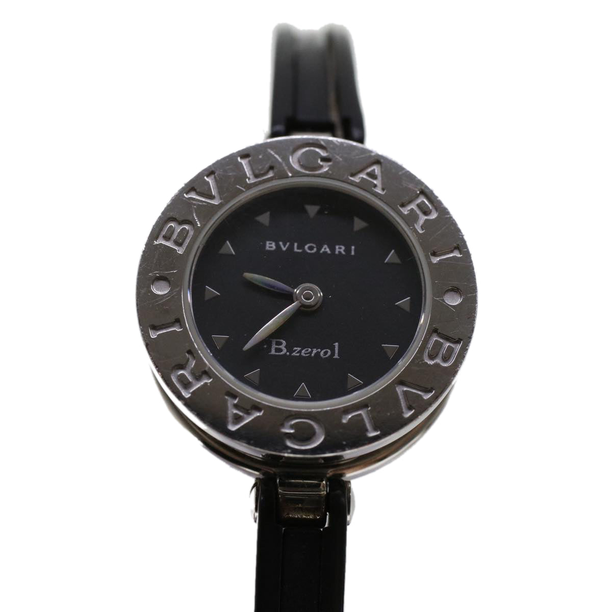 BVLGARI Watches Zero One Stainless Steel Silver Black Auth 45729 - 0