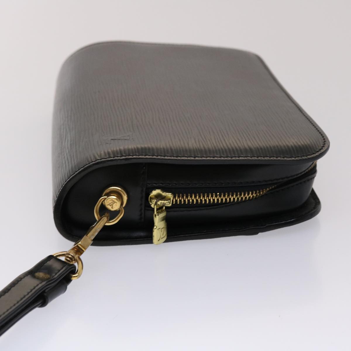 LOUIS VUITTON Epi Orsay Clutch Bag Black M51992 LV Auth 45731