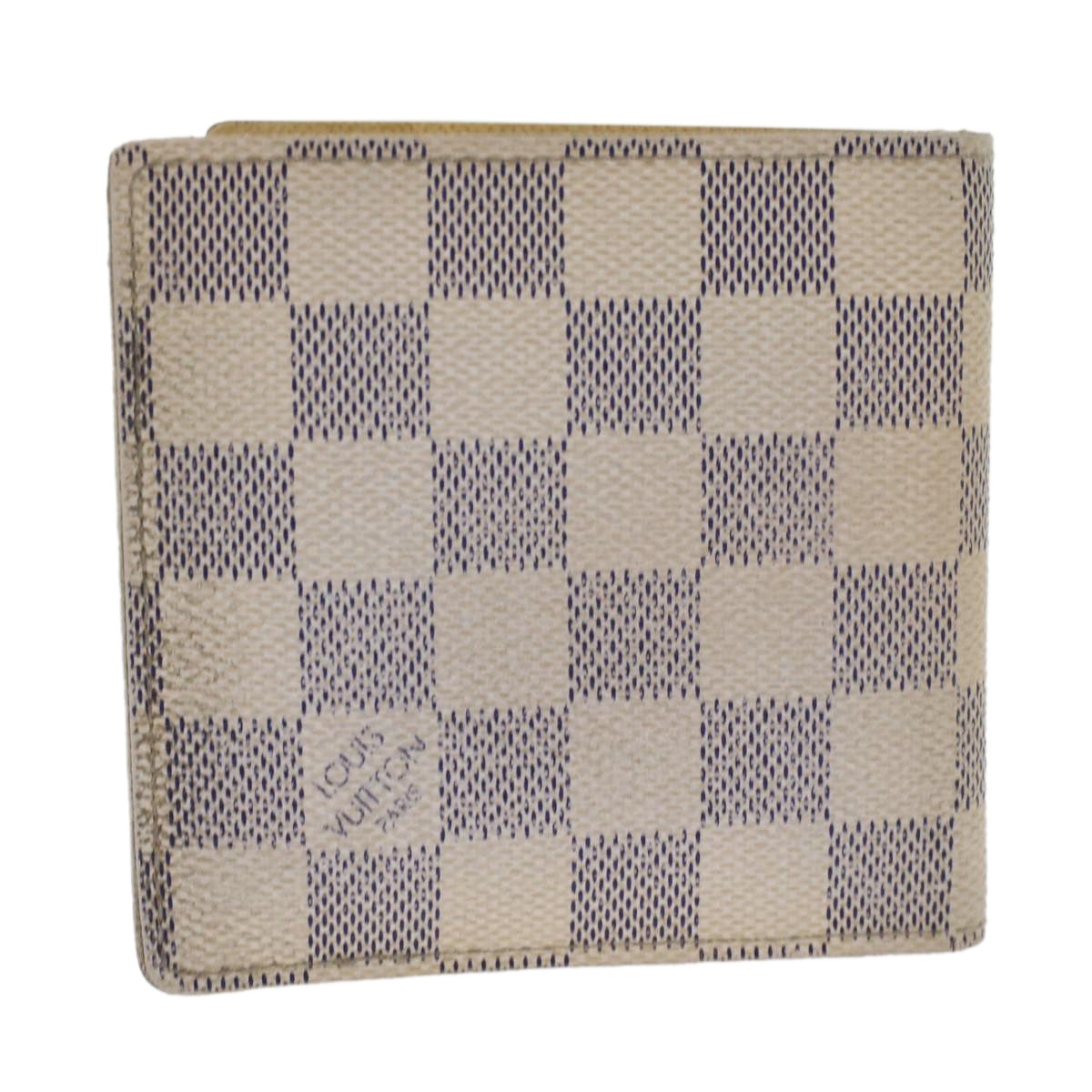 LOUIS VUITTON Damier Azur Porte Feuille Marco Bifold Wallet N60018 Auth 45769 - 0