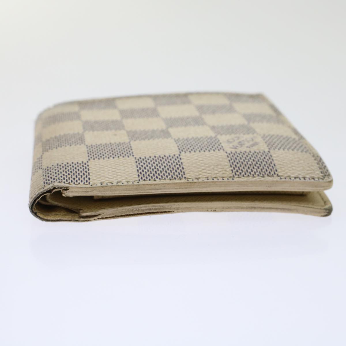 LOUIS VUITTON Damier Azur Porte Feuille Marco Bifold Wallet N60018 Auth 45769