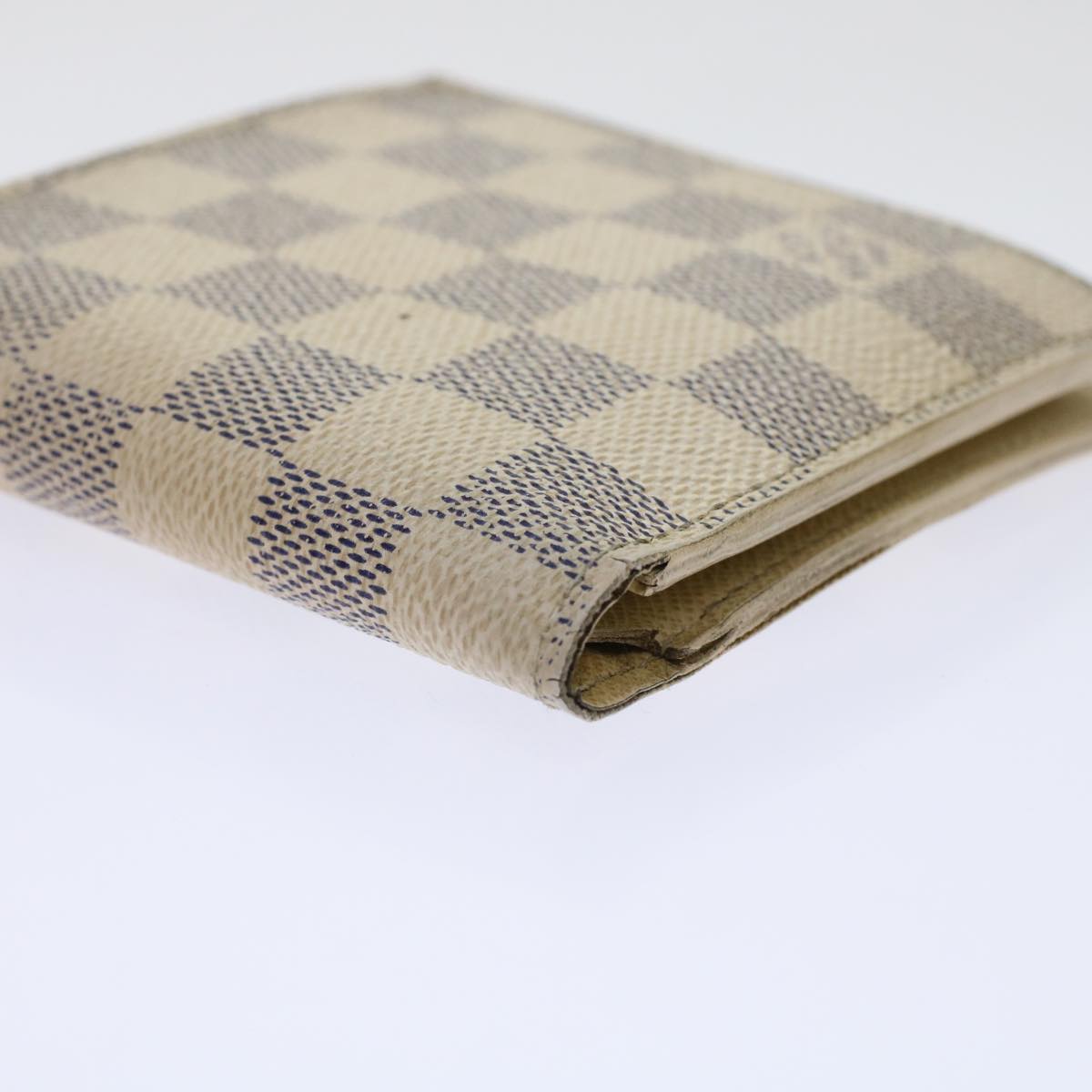 LOUIS VUITTON Damier Azur Porte Feuille Marco Bifold Wallet N60018 Auth 45769