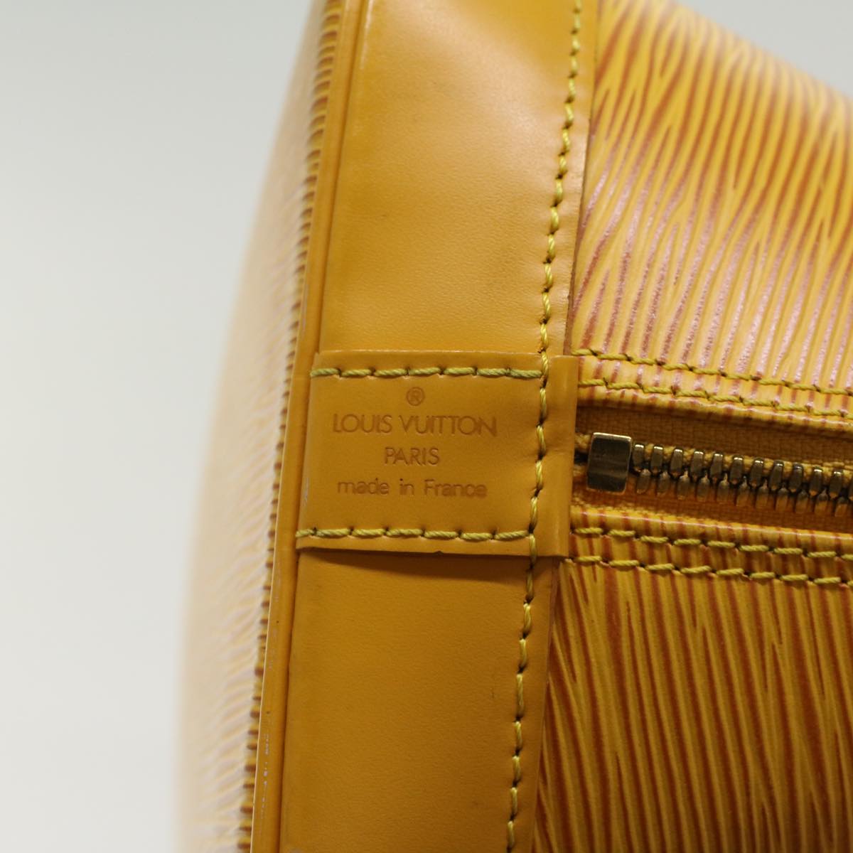 LOUIS VUITTON Epi Alma Hand Bag Tassili Yellow M52149 LV Auth 45781