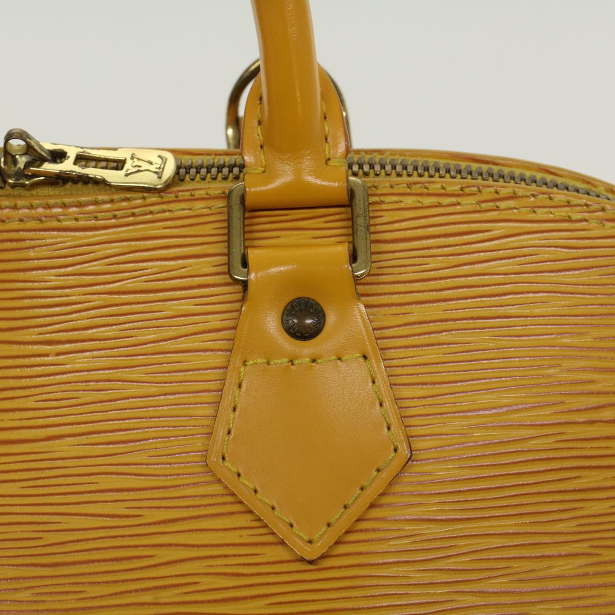 LOUIS VUITTON Epi Alma Hand Bag Tassili Yellow M52149 LV Auth 45781