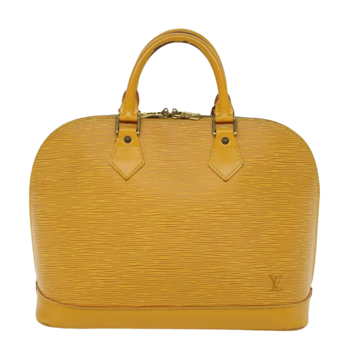 LOUIS VUITTON Epi Alma Hand Bag Tassili Yellow M52149 LV Auth 45781