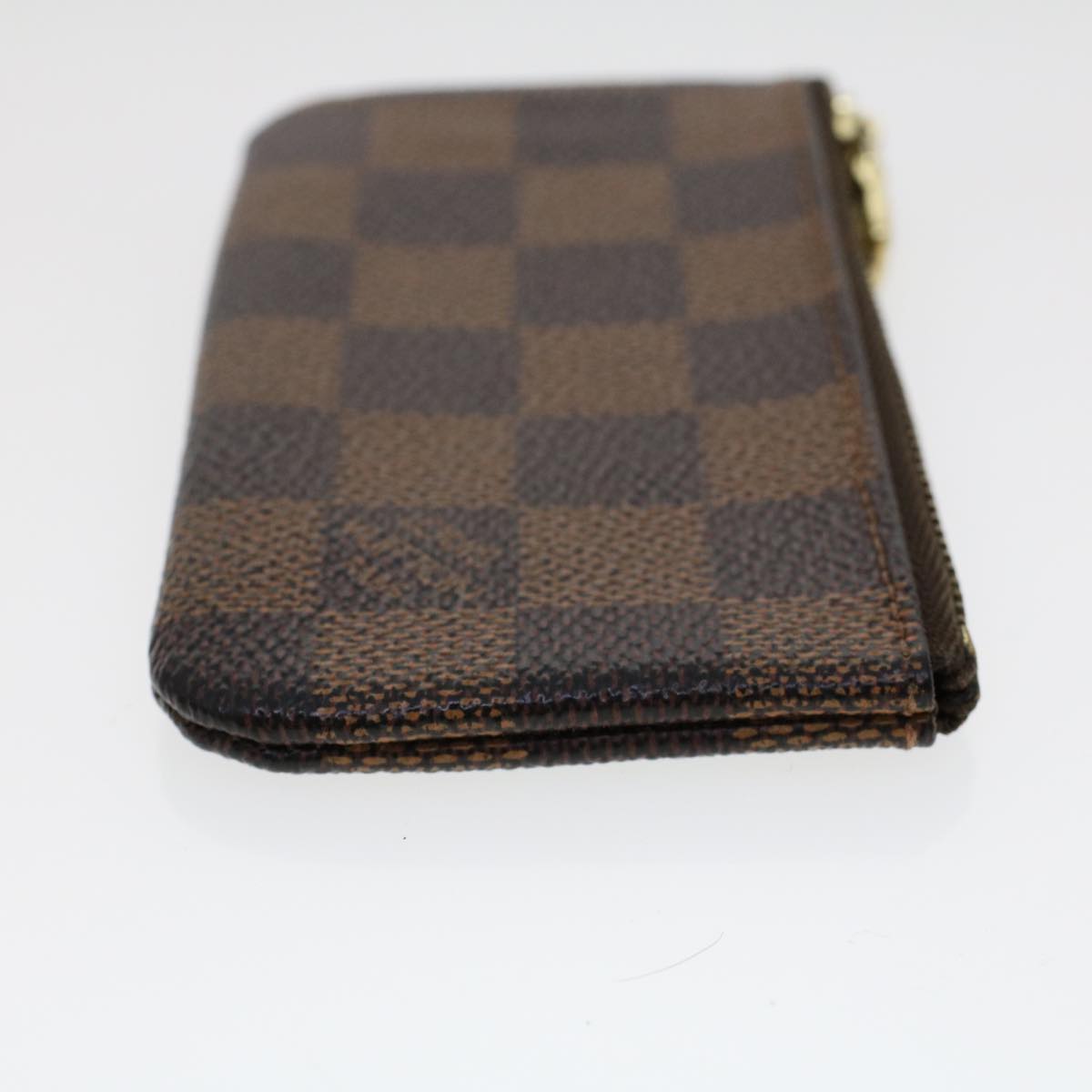 LOUIS VUITTON Damier Ebene Pochette Cles Coin Purse N62658 LV Auth 45793