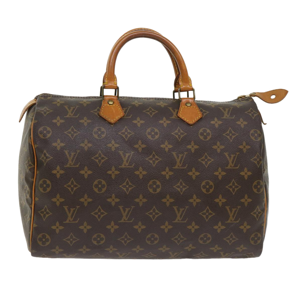 LOUIS VUITTON Monogram Speedy 35 Hand Bag M41524 LV Auth 45801