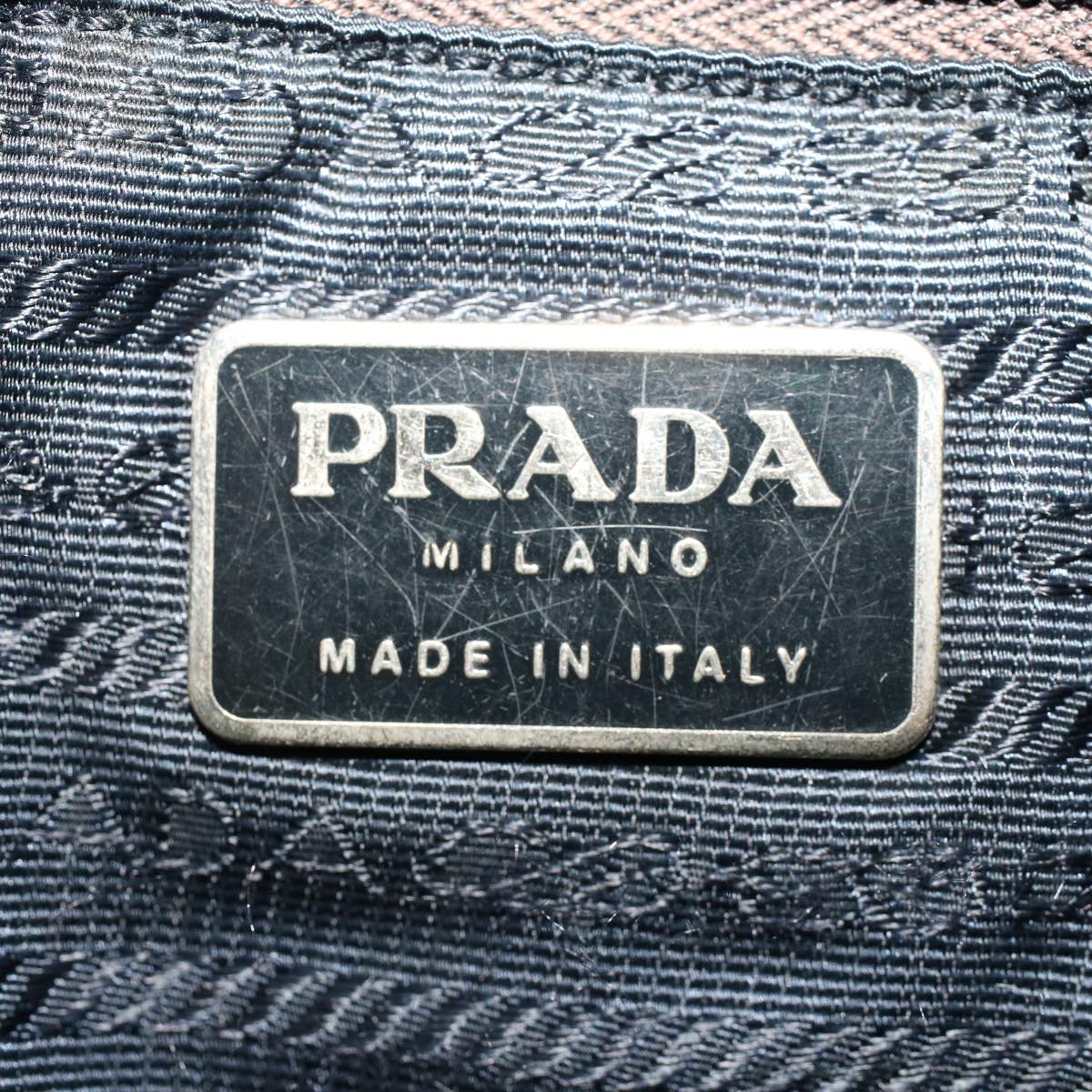 PRADA Hand Bag Nylon Light Blue Auth 45809