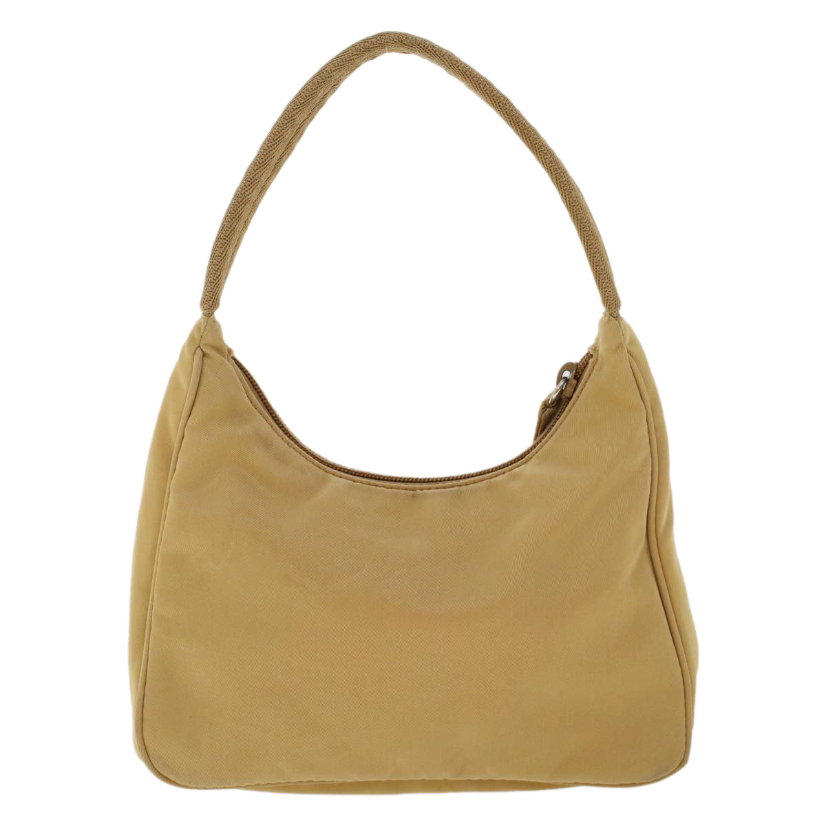 PRADA Hand Bag Nylon Beige Auth 45810 - 0