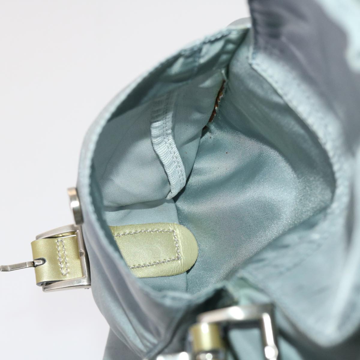PRADA Backpack Nylon Light Blue Auth 45811