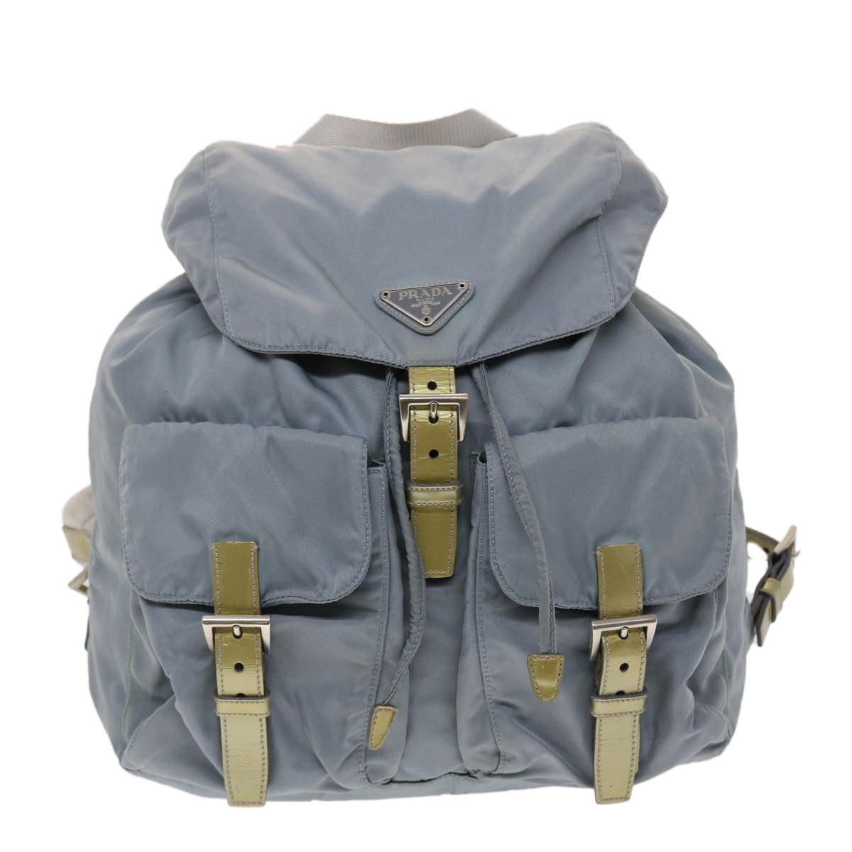 PRADA Backpack Nylon Light Blue Auth 45811