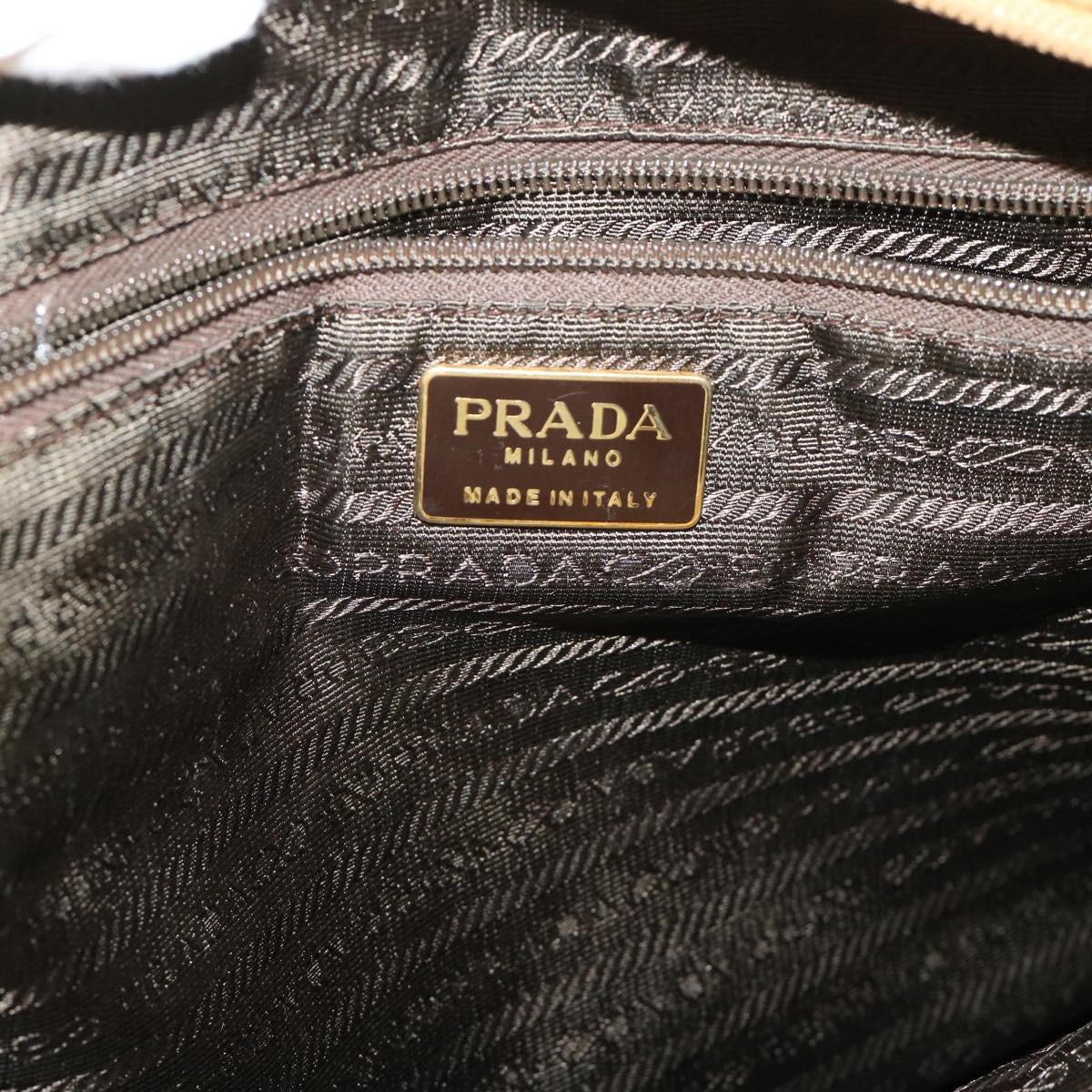 PRADA Hand Bag Nylon Khaki Auth 45815