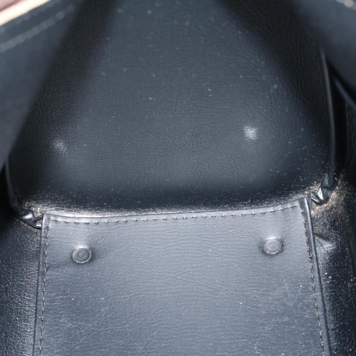 Burberrys Nova Check Boston Bag Nylon Leather Beige Auth 45826