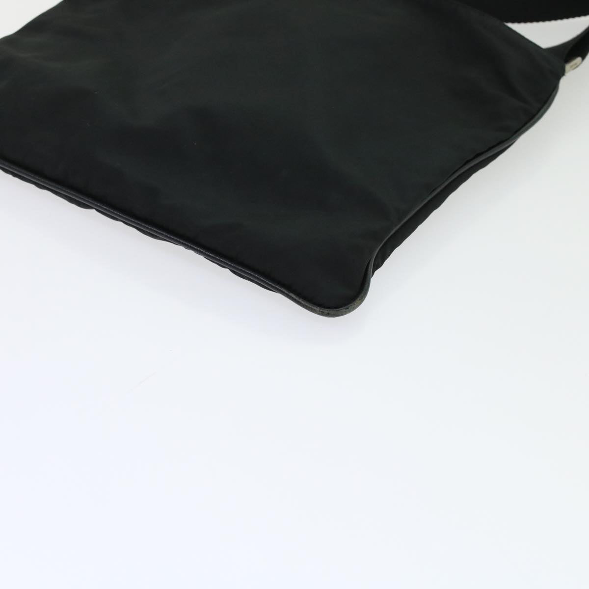 PRADA Shoulder Bag Nylon Black Auth 45839