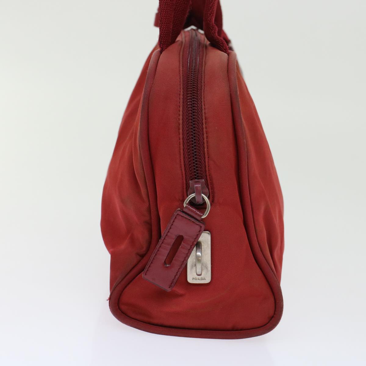 PRADA Shoulder Bag Nylon Red Auth 45864