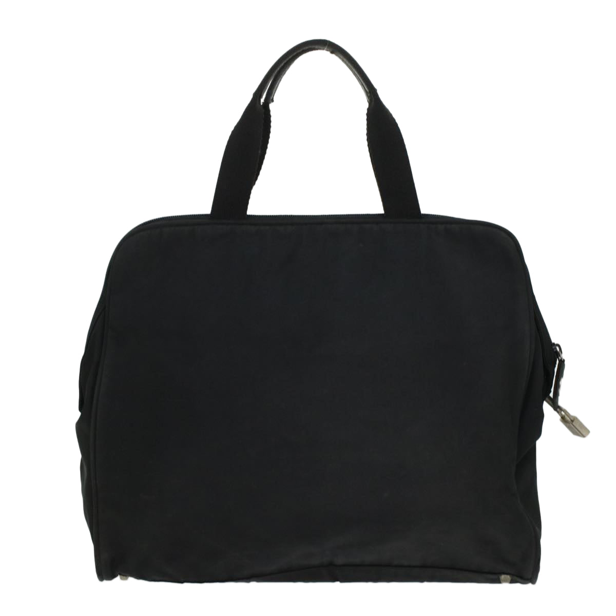 PRADA Hand Bag Nylon Black Auth 45880
