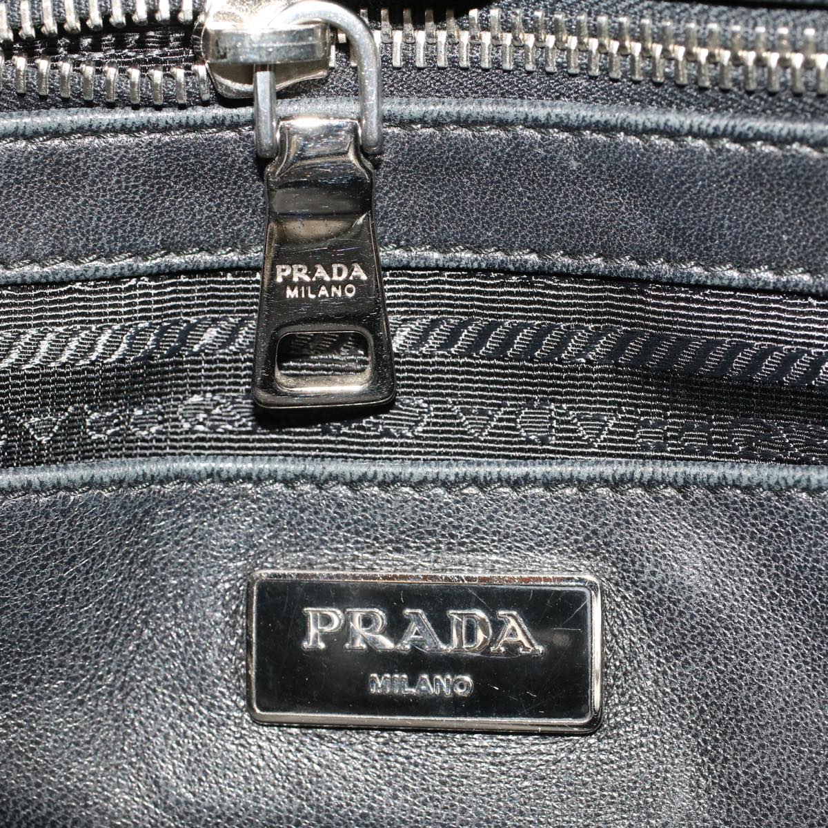 PRADA Hand Bag Nylon Black Auth 45915