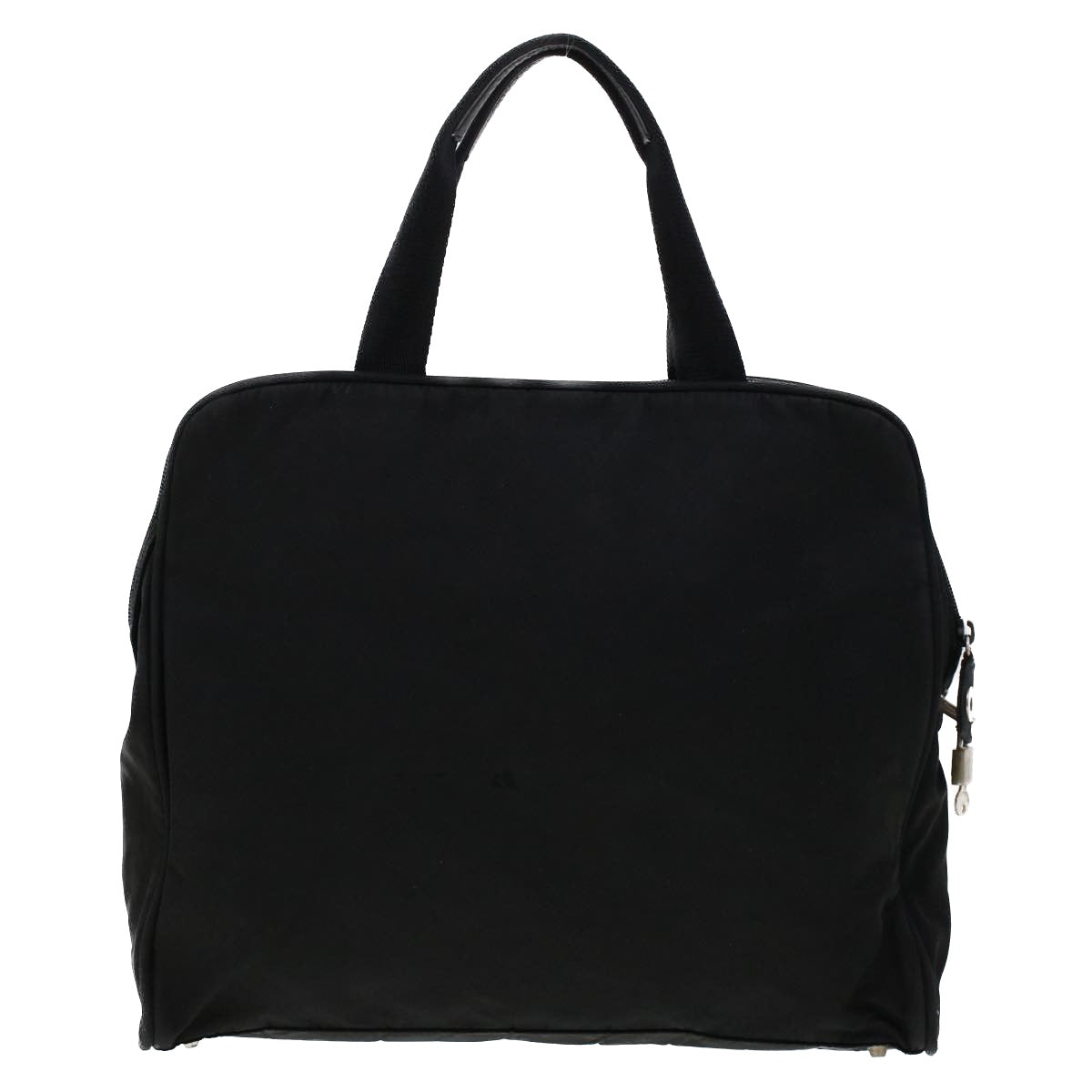 PRADA Hand Bag Nylon Black Auth 45934