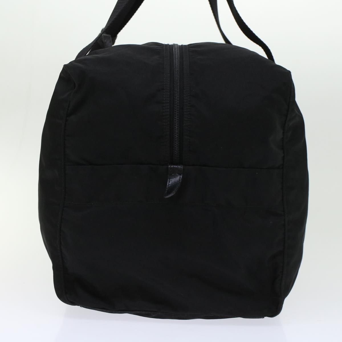 PRADA Boston Bag Nylon Black Auth 45942