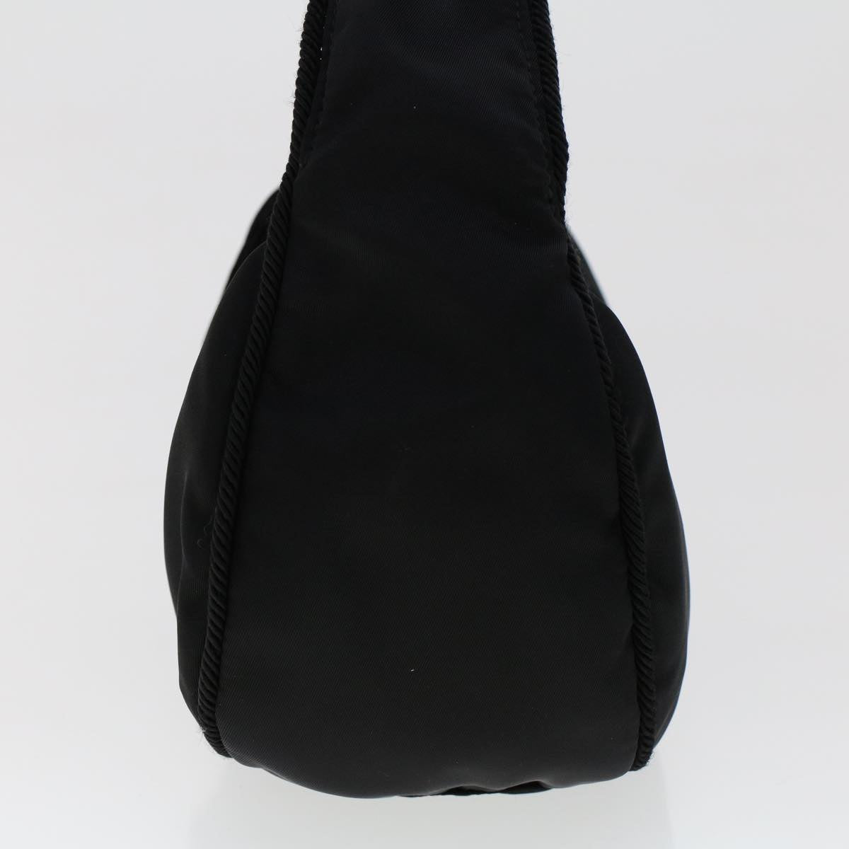 PRADA Fringe Hand Bag Nylon Black BN2870 Auth 45997