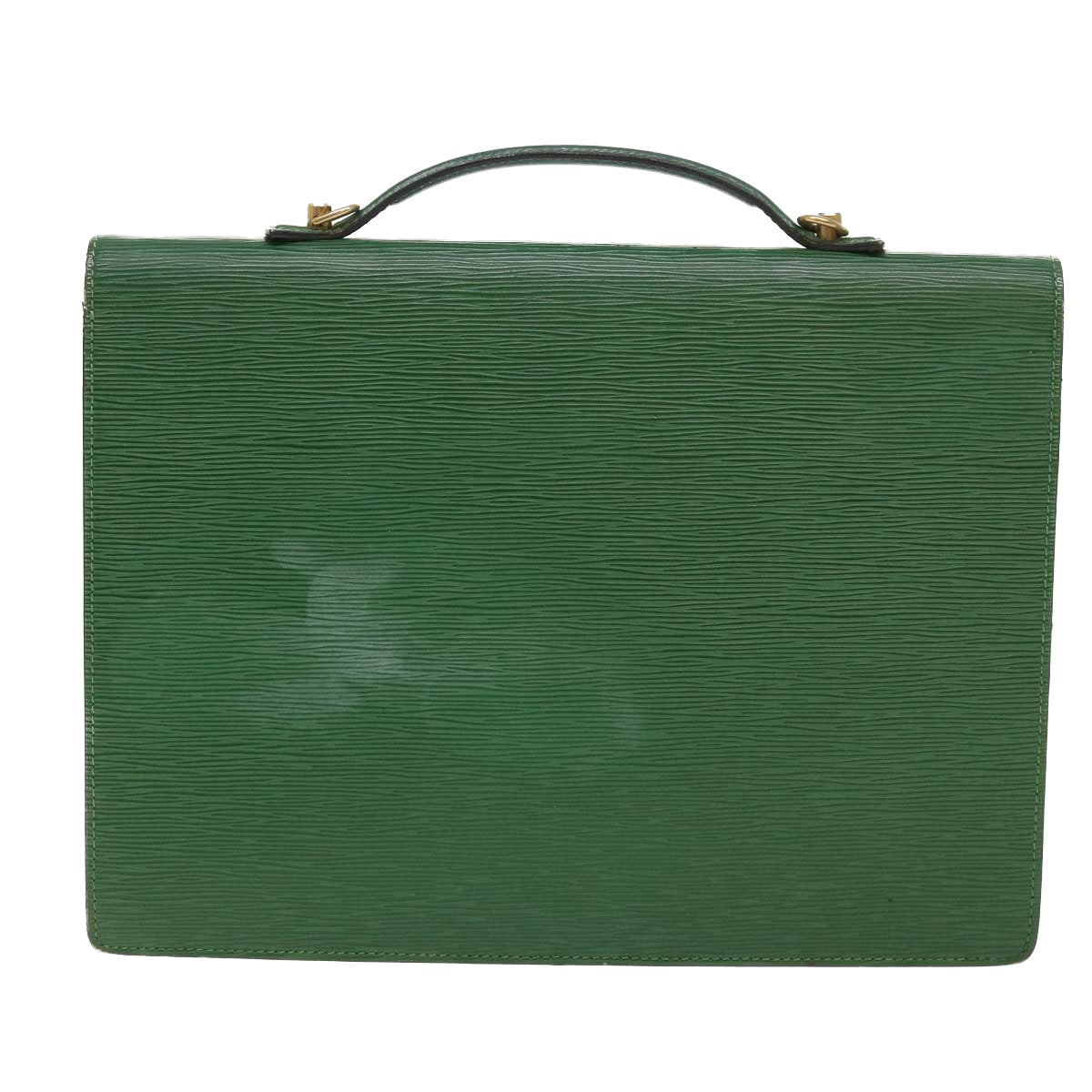 LOUIS VUITTON Epi Porte Documents Bandouliere Briefcase Green M54464 Auth 46011 - 0