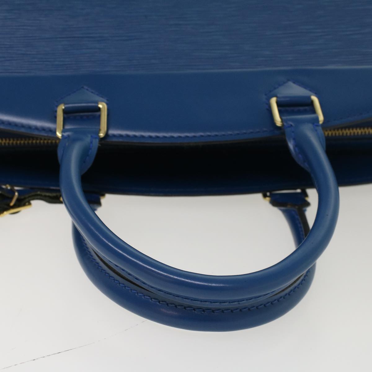 LOUIS VUITTON Epi Riviera Hand Bag Blue M48185 LV Auth 46040