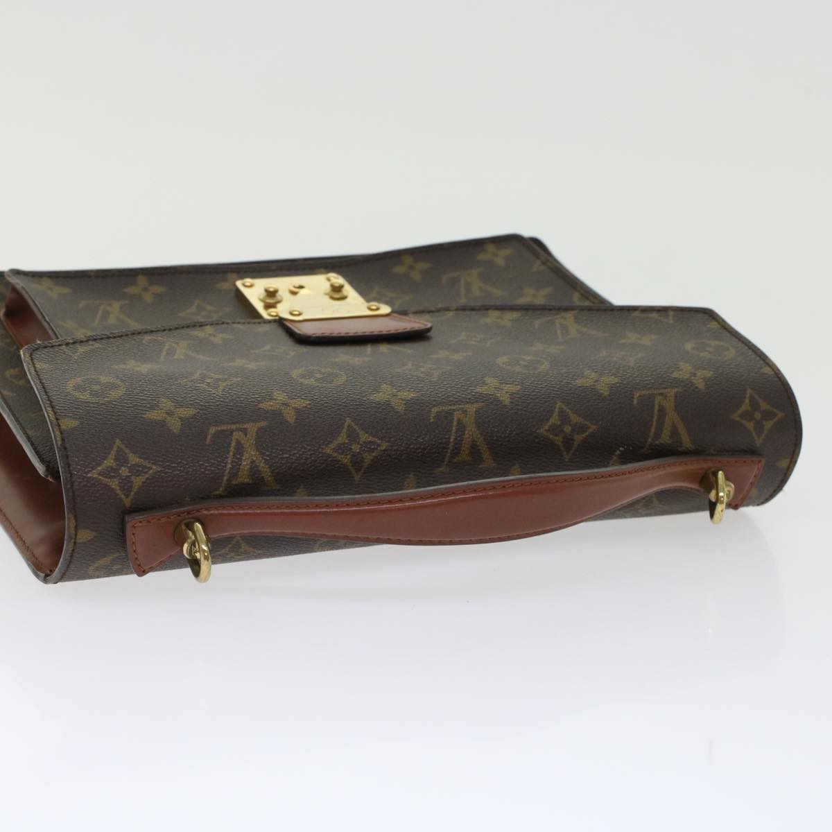 LOUIS VUITTON Monogram Monceau28 Hand Bag 2way M51185 LV Auth 46093