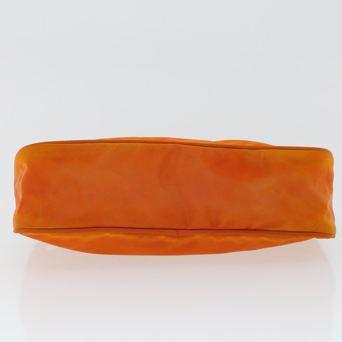 PRADA Accessory Pouch Nylon Orange Auth 46136