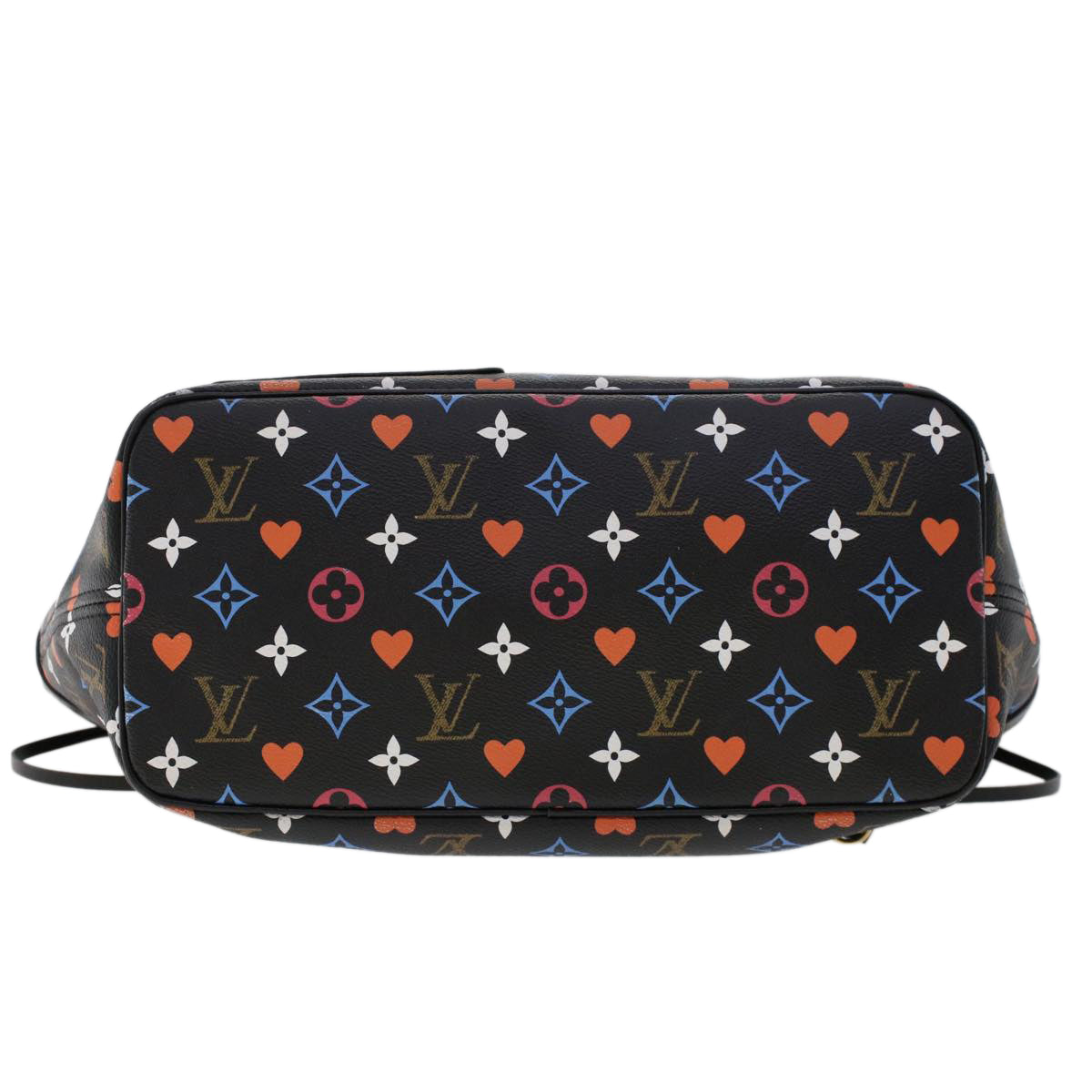 LOUIS VUITTON Monogram Game On Neverfull MM Shoulder Bag M57483 LV Auth 46152A