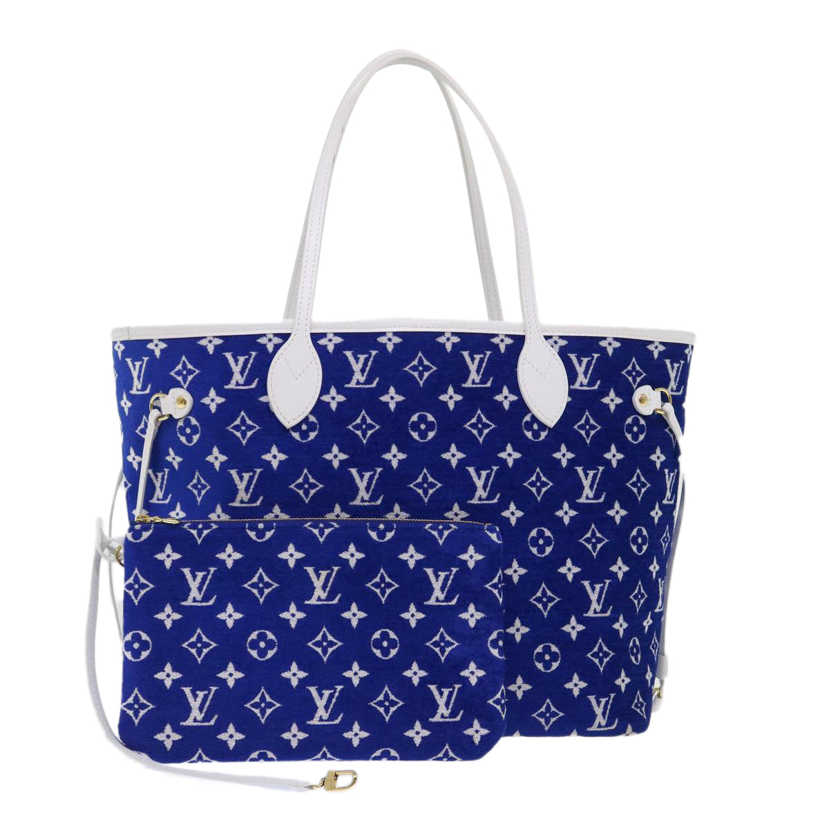 LOUIS VUITTON Monogram Jaguar Neverfull MM Tote Bag Velvet M46220 LV Auth 46153A