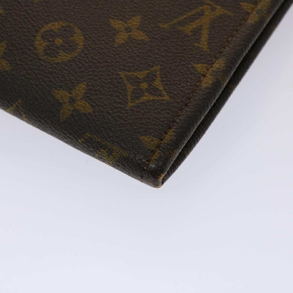 LOUIS VUITTON Monogram Poche Document Briefcase M53400 LV Auth 46215