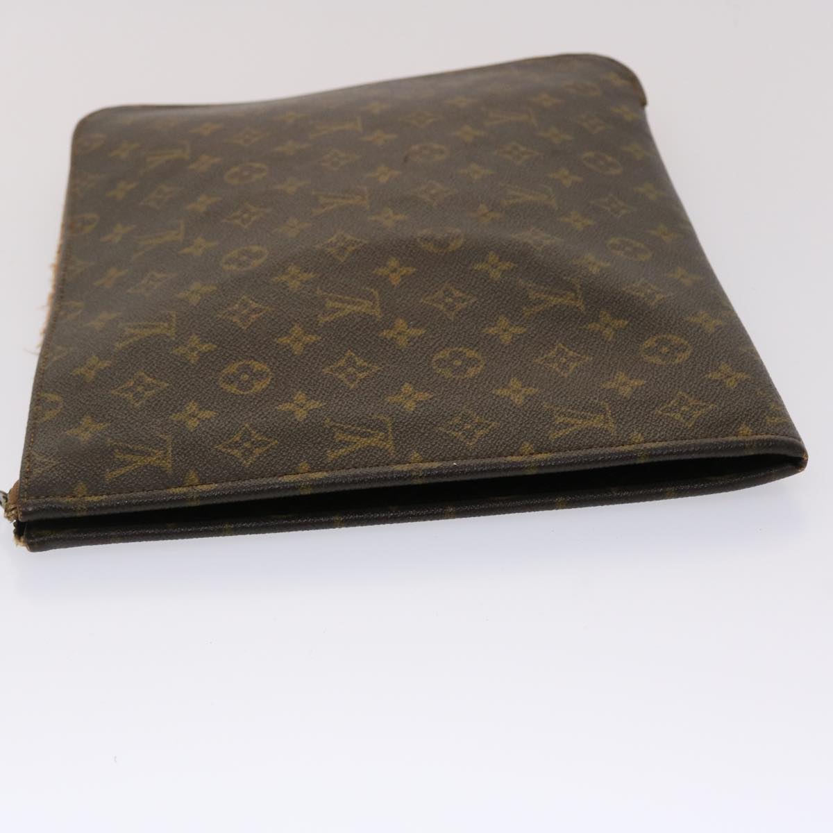 LOUIS VUITTON Monogram Poche Document Briefcase M53400 LV Auth 46215