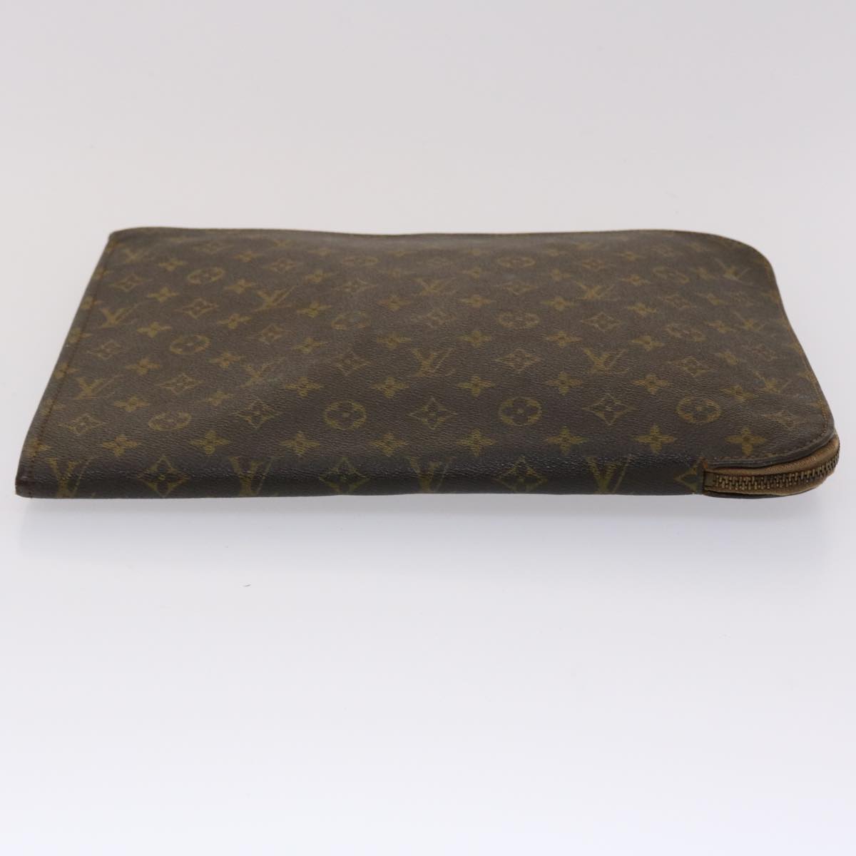 LOUIS VUITTON Monogram Poche Document Briefcase M53400 LV Auth 46215