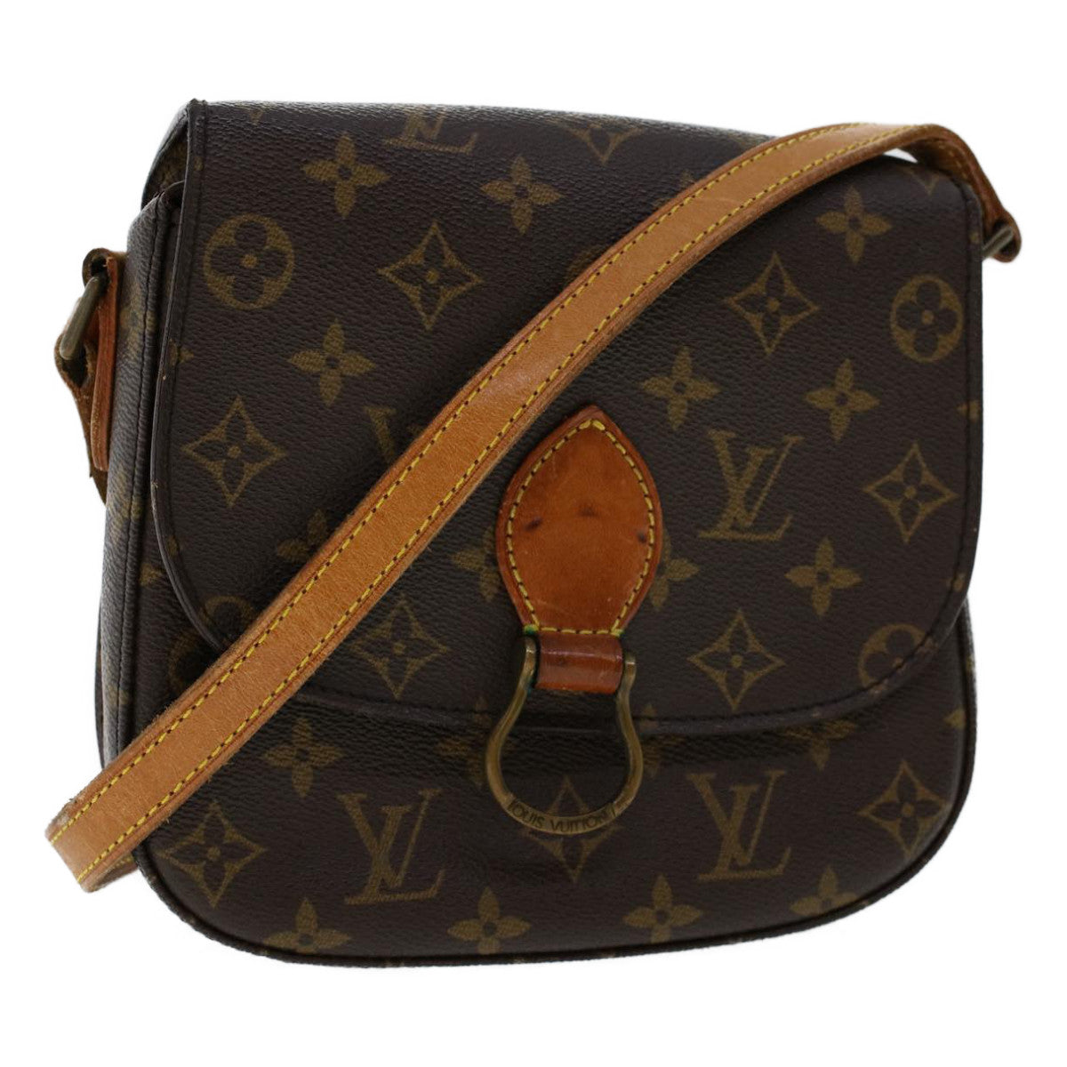 LOUIS VUITTON Monogram Saint Cloud MM Shoulder Bag M51243 LV Auth 46220