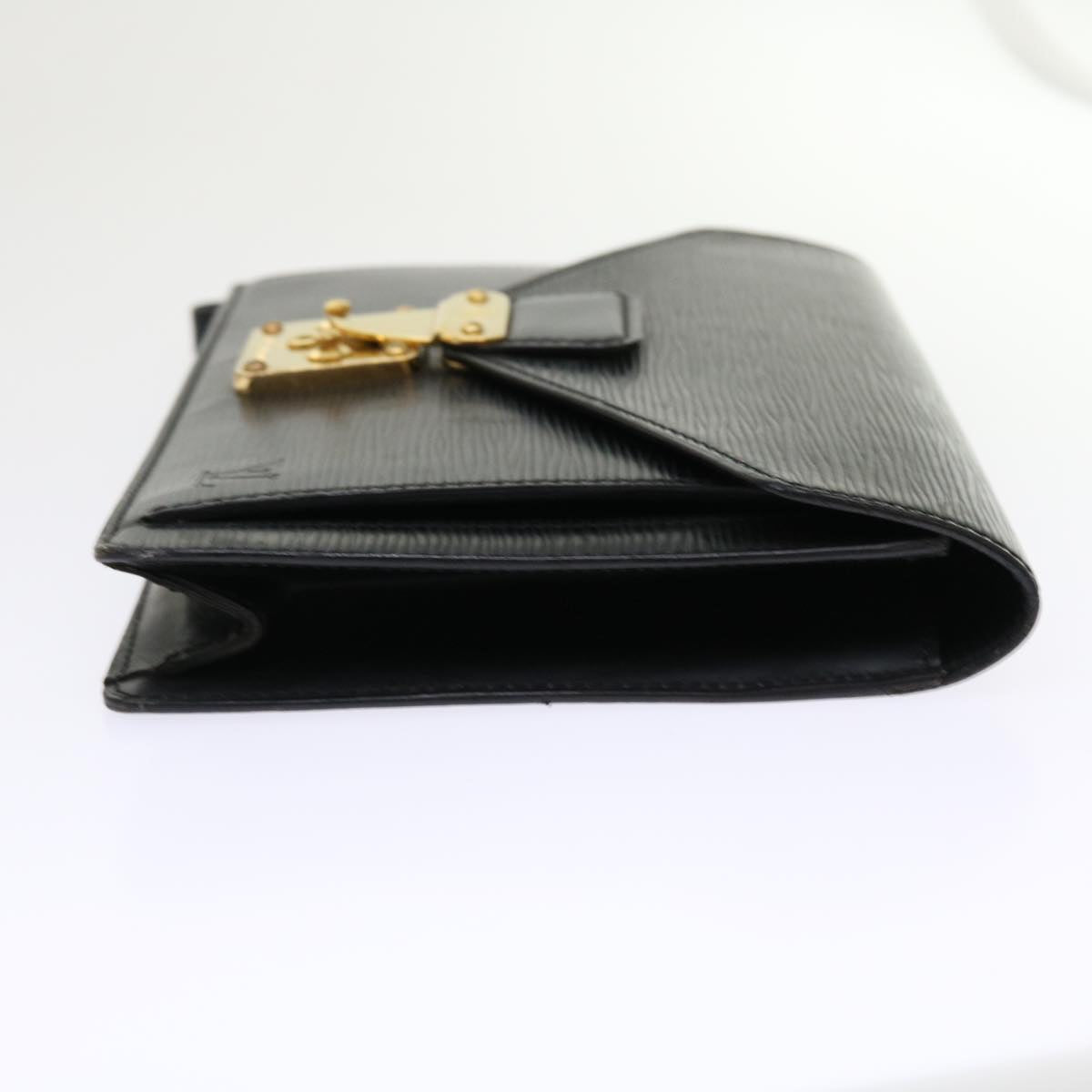 LOUIS VUITTON Epi Serie Dragonne Hand Bag Black M52612 LV Auth 46267