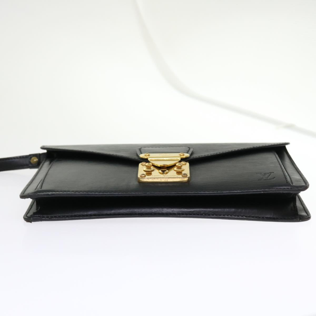 LOUIS VUITTON Epi Serie Dragonne Hand Bag Black M52612 LV Auth 46267