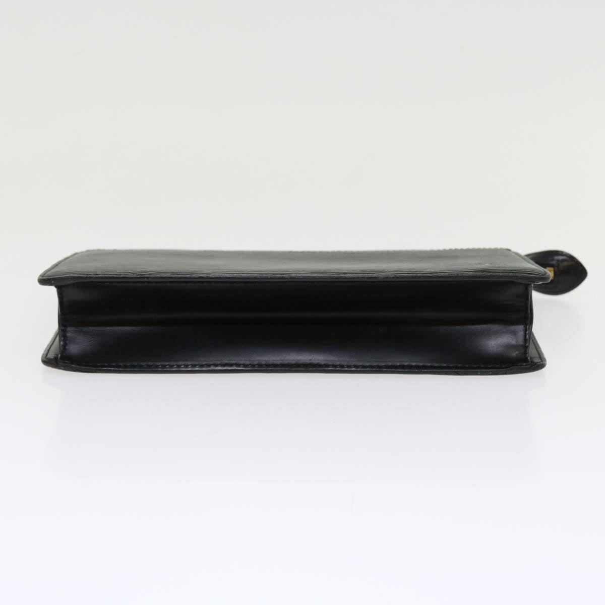 LOUIS VUITTON Epi Pochette Homme Clutch Bag Black M52522 LV Auth 46268