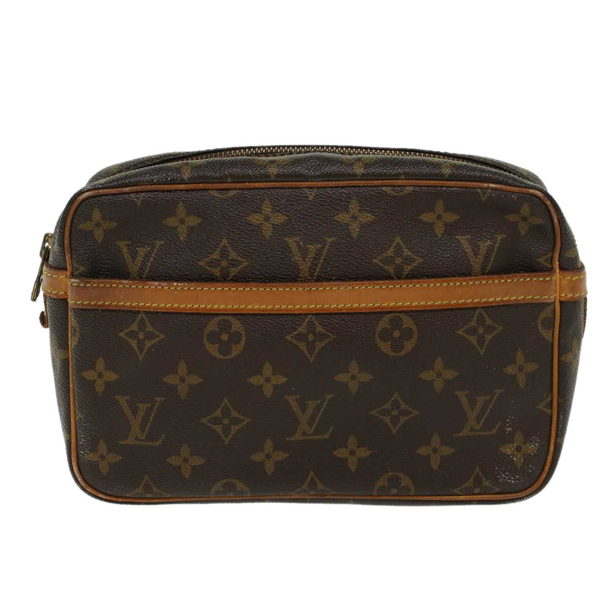 LOUIS VUITTON Monogram Compiegne 23 Clutch Bag M51847 LV Auth 46277