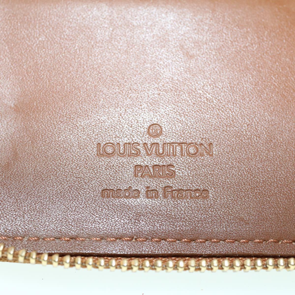 LOUIS VUITTON Monogram Vernis Eldridge Long Wallet Bronze M91127 LV Auth 46300