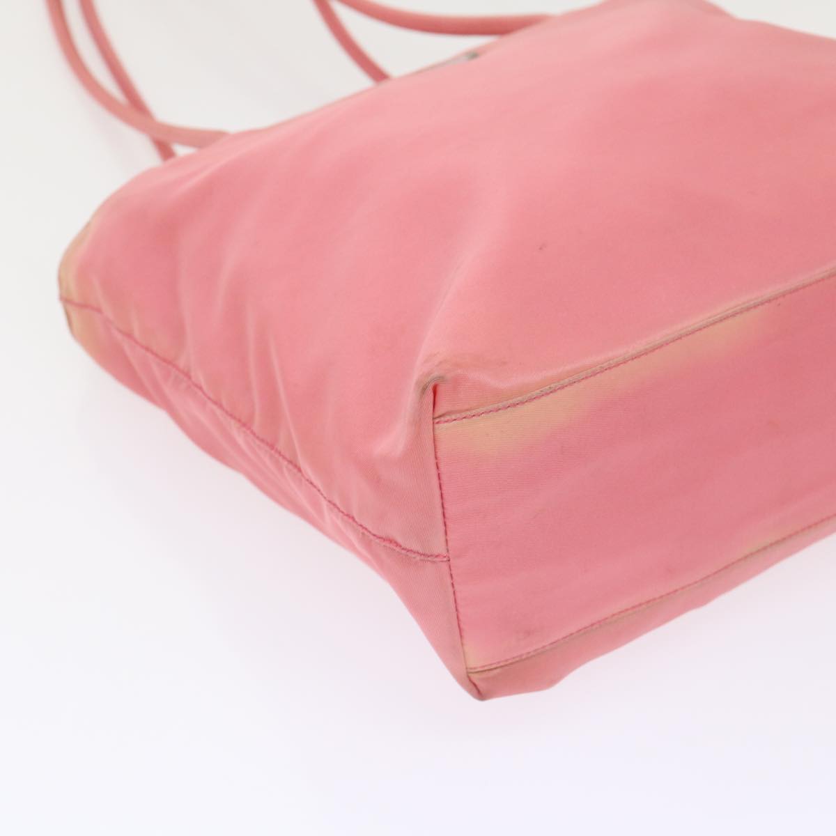 PRADA Hand Bag Nylon Pink Auth 46321