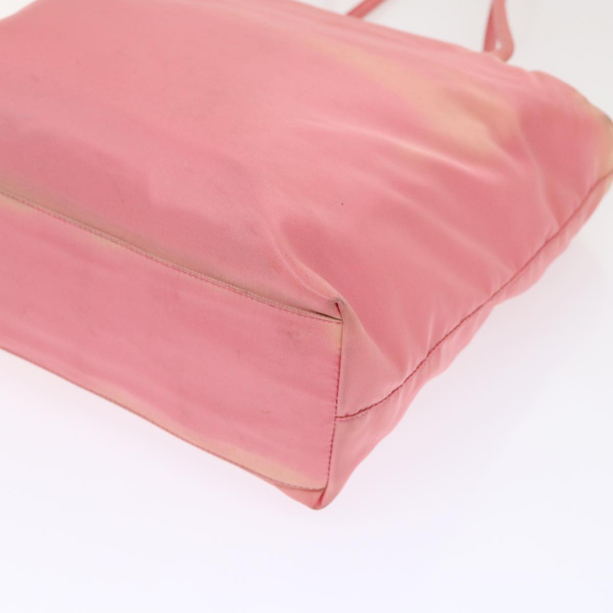 PRADA Hand Bag Nylon Pink Auth 46321