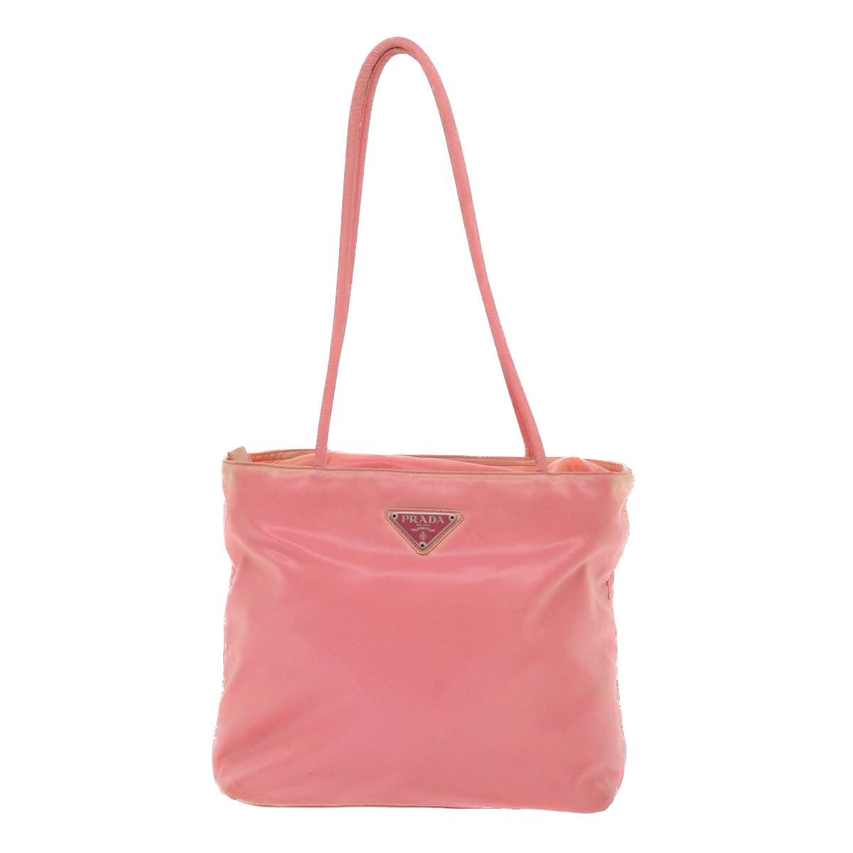 PRADA Hand Bag Nylon Pink Auth 46321