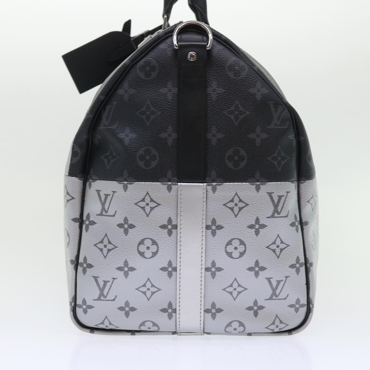 LOUIS VUITTON Eclipse Split Keepall Bandouliere 50 Boston Bag M43817 Auth 46325A