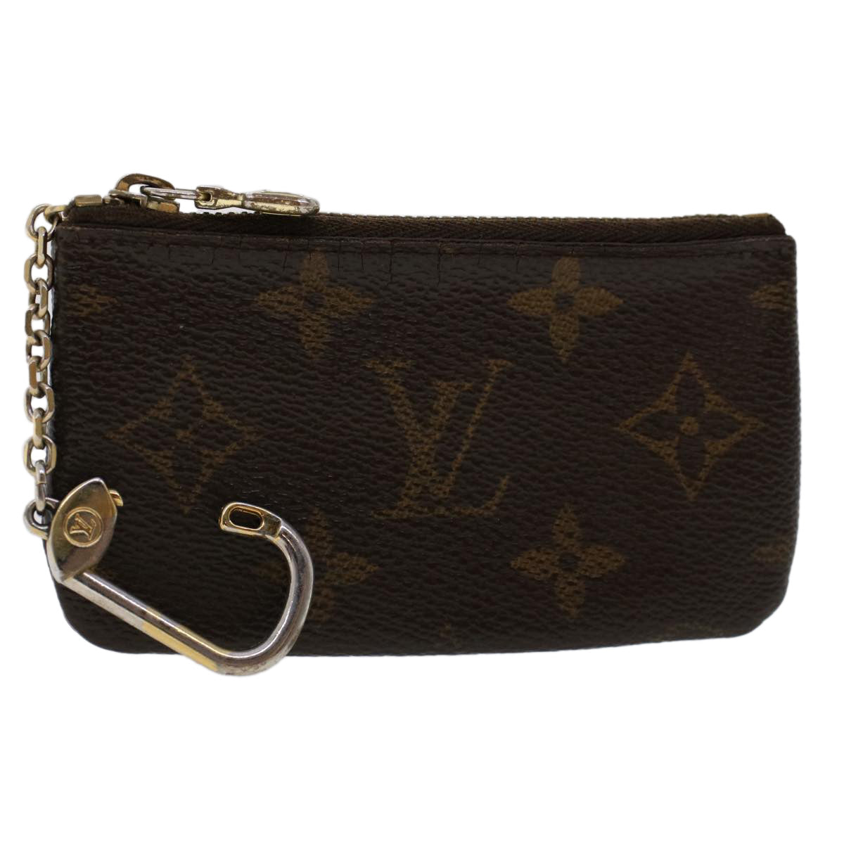 LOUIS VUITTON Monogram Pochette Cles Coin Purse M62650 LV Auth 46327