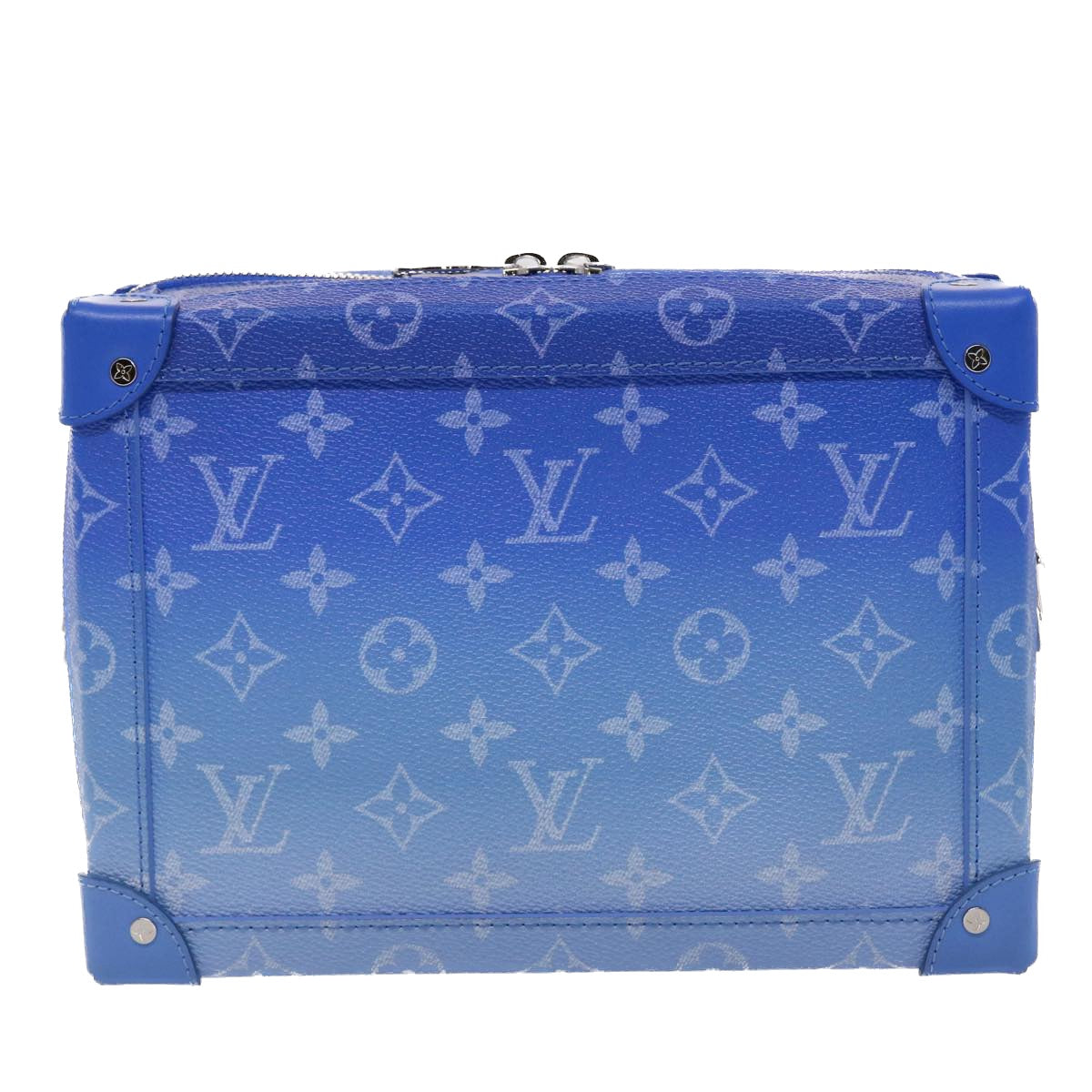 LOUIS VUITTON Monogram Clouds Soft Trunk Shoulder Bag Blue M45430 LV Auth 46350A - 0