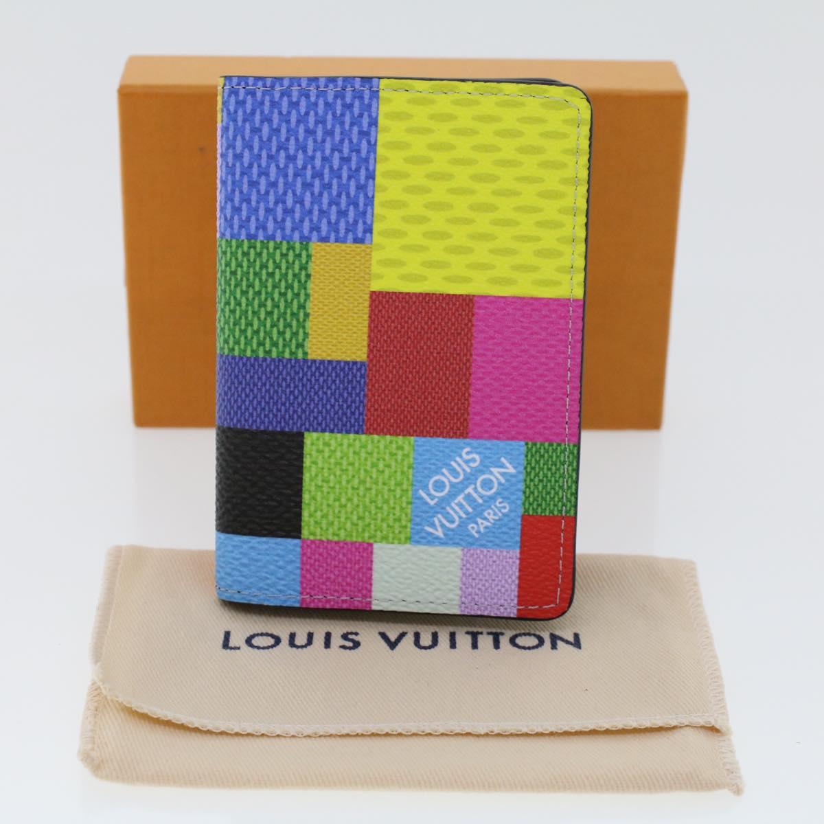 LOUIS VUITTON Damier Graphite 3D Organizer Dupoch Wallet N60432 LV Auth 46370A