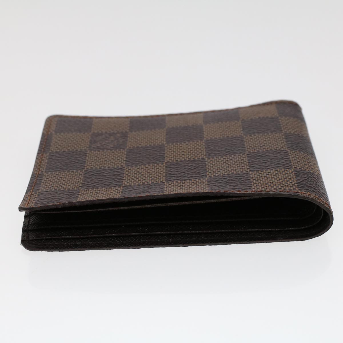 LOUIS VUITTON Damier Ebene Portefeuille Multipull Bifold Wallet N60895 LV 46371