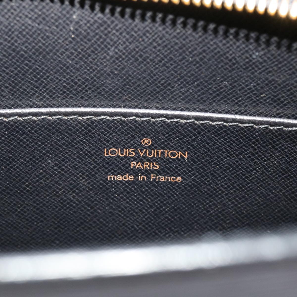 LOUIS VUITTON Epi Pochette Homme Clutch Bag Black M52522 LV Auth 46380