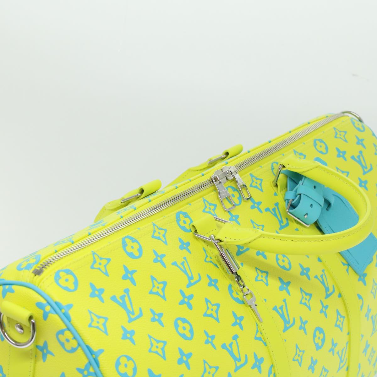 LOUIS VUITTON Monogram Neon Color Keepall Bandouliere 50 Bag M21869 Auth 46404A