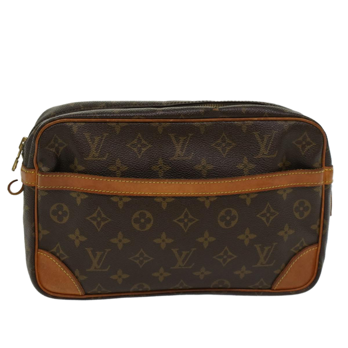 LOUIS VUITTON Monogram Compiegne 28 Clutch Bag M51845 LV Auth 46427